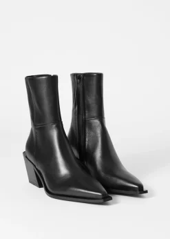 Elegante Cowboystiefeletten aus Leder