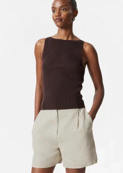 Elegante Leinenshorts