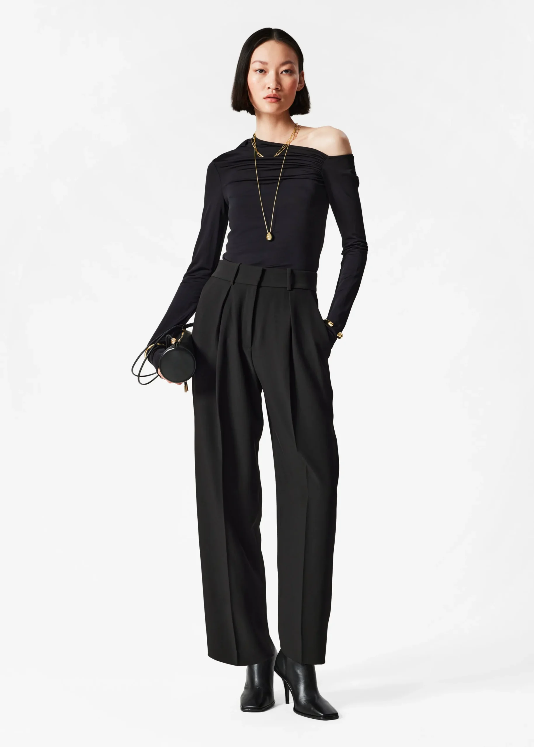 Elegante, schmal zulaufende Hose