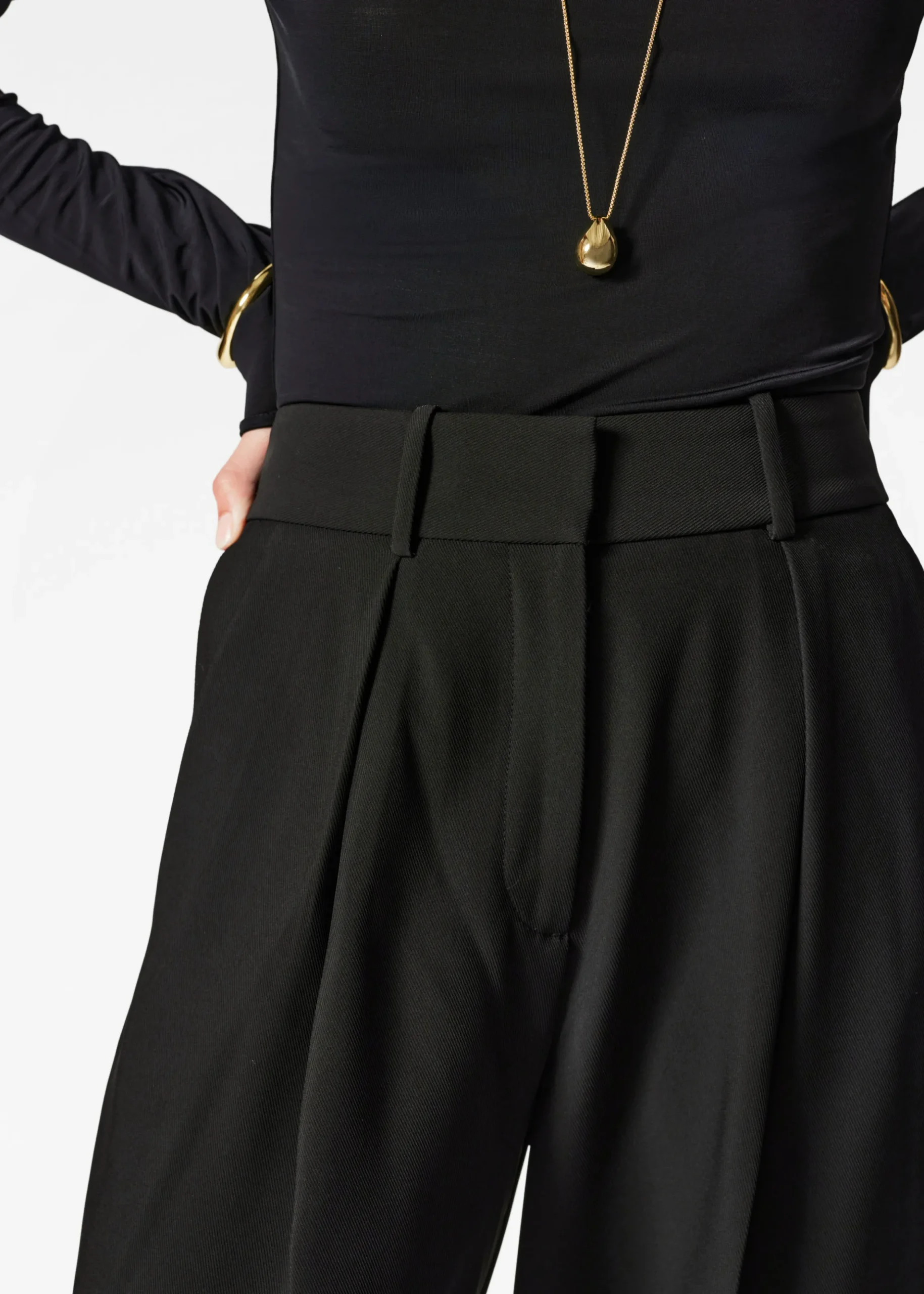 Elegante, schmal zulaufende Hose