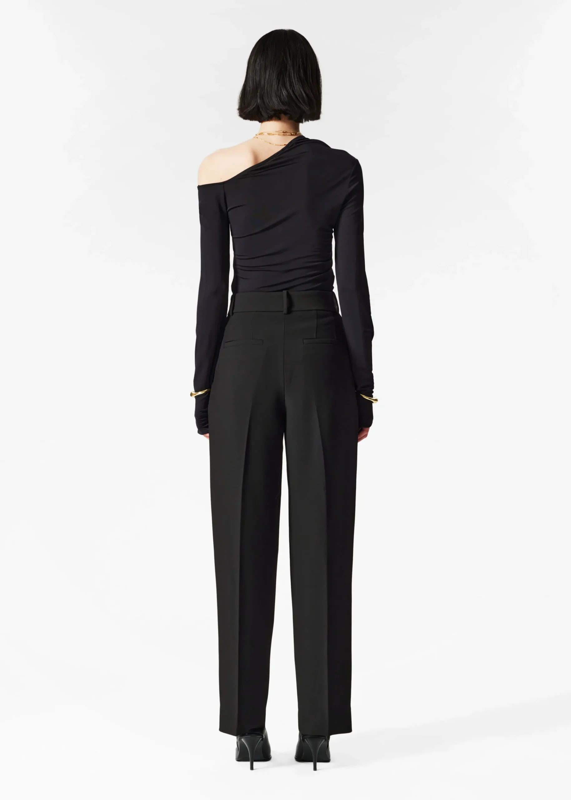 Elegante, schmal zulaufende Hose