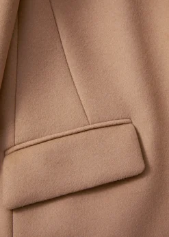 Eleganter, einreihiger Mantel
