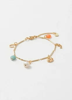 Filigranes Kettenarmband mit Anhängern