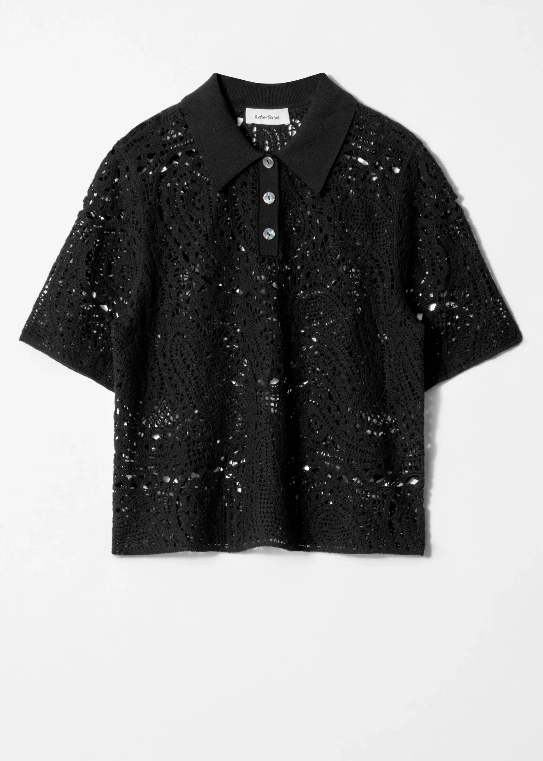 Gehäkeltes Poloshirt
