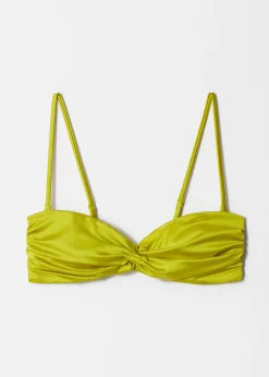 Gerafftes Bikinioberteil