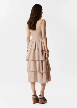 Gerüschtes Midikleid