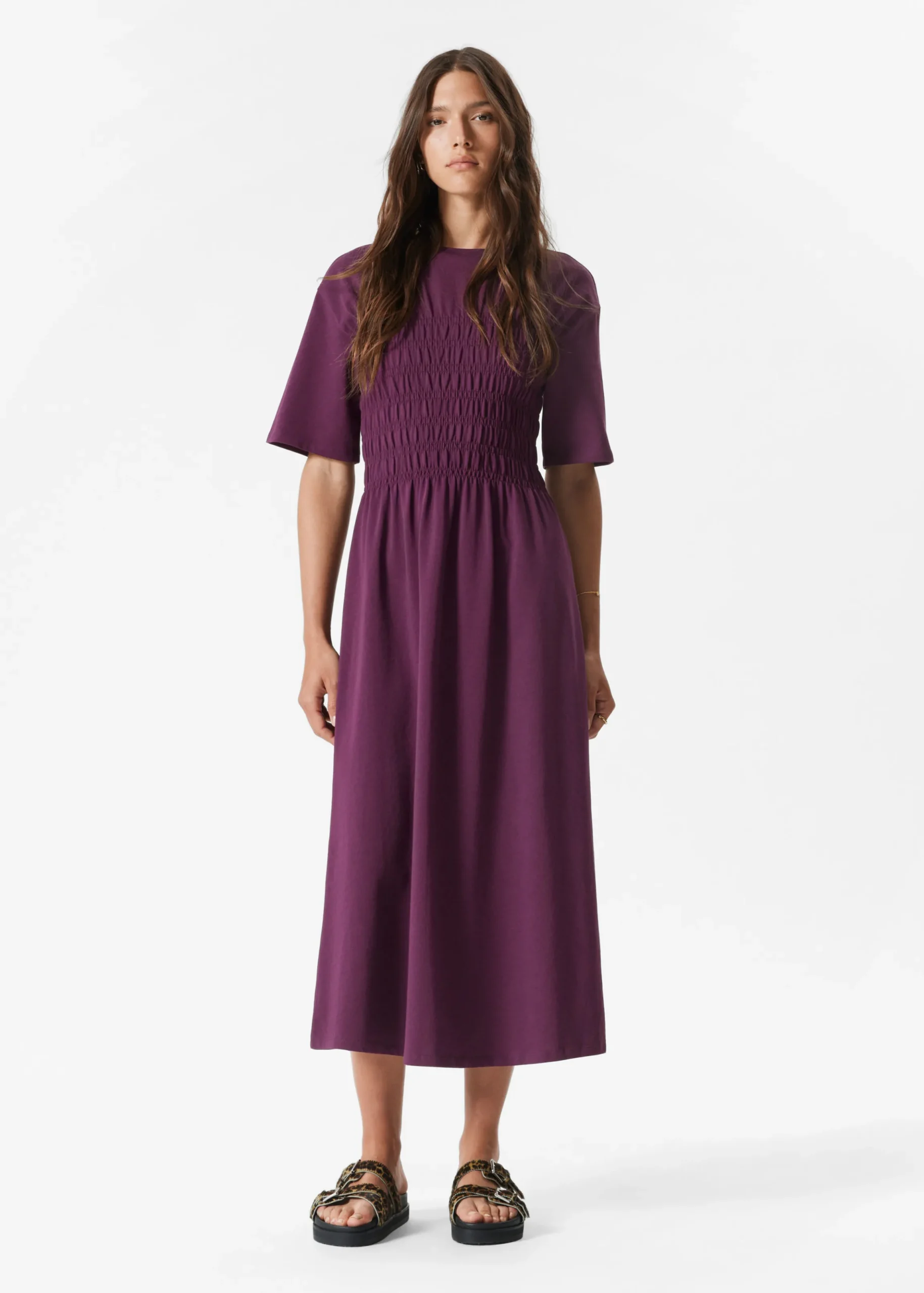 Gesmoktes Midikleid