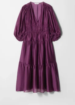 Gestuftes Midikleid