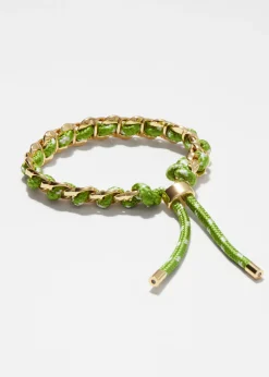 Gliederarmband mit Kordel