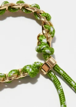 Gliederarmband mit Kordel