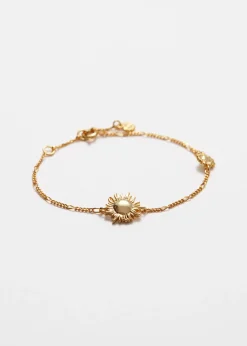 Gliederarmband mit Sonnenblumenanhängern