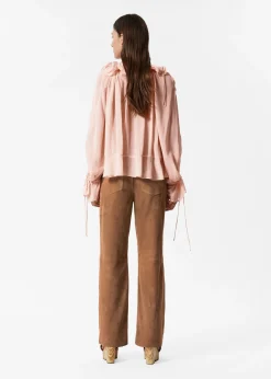 Hose aus Veloursleder