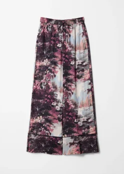 Hose im Pyjama-Stil mit Kordelzug