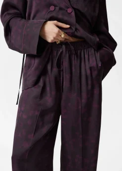 Hose im Pyjama-Stil mit Kordelzug