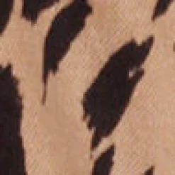 Hose mit Barrel-Bein und Leopardenmuster