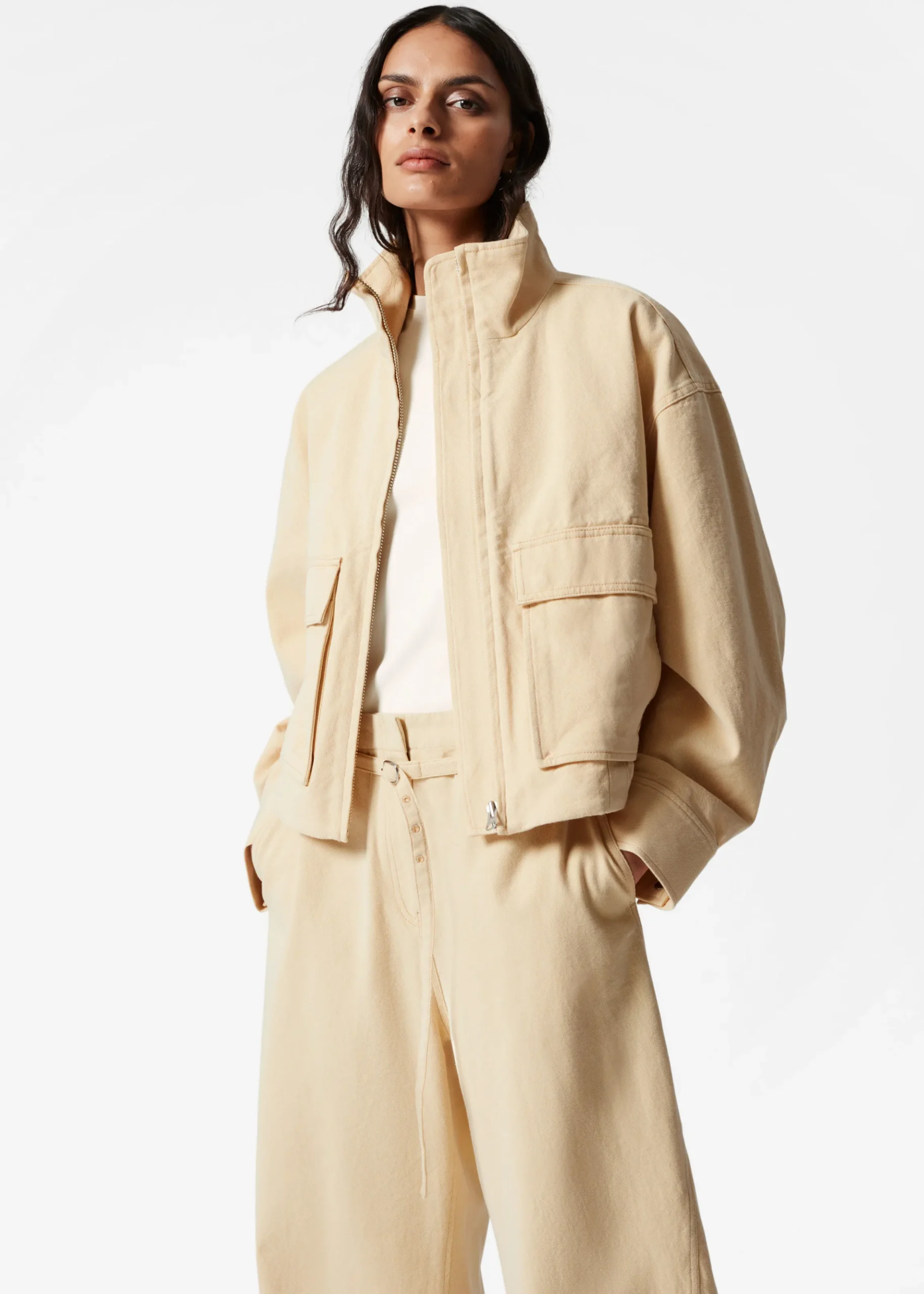 Jacke mit aufgesetzten Taschen