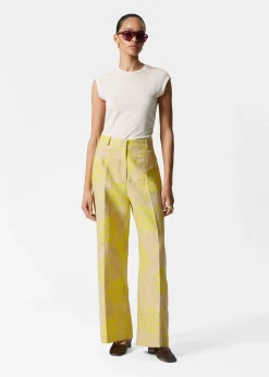 Jacquard-Hose mit Bügelfalten