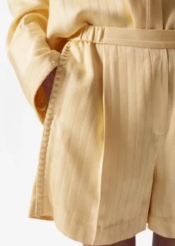 Jacquard-Shorts mit Bügelfalten