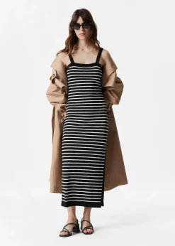 Jacquard-Strickkleid in Midilänge