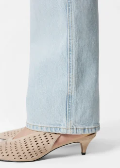 Jeans mit hohem Bund und weitem Bein