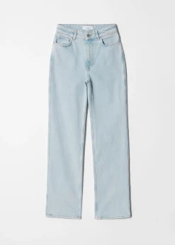 Jeans mit hohem Bund und weitem Bein