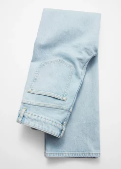Jeans mit hohem Bund und weitem Bein