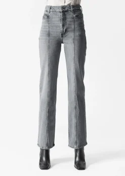 Jeans mit hohem Bund und weitem Bein