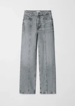 Jeans mit hohem Bund und weitem Bein