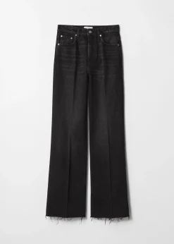 Jeans mit hohem Bund und weitem Bein