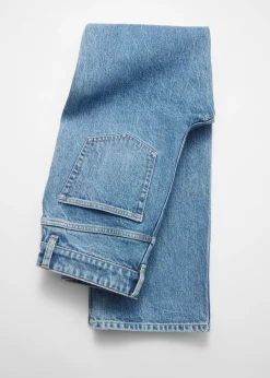 Jeans mit hohem Bund und weitem Bein