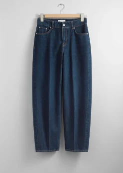 Jeans mit verkürztem Barrel-Bein