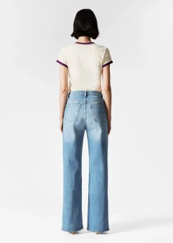 Jeans mit weitem Bein