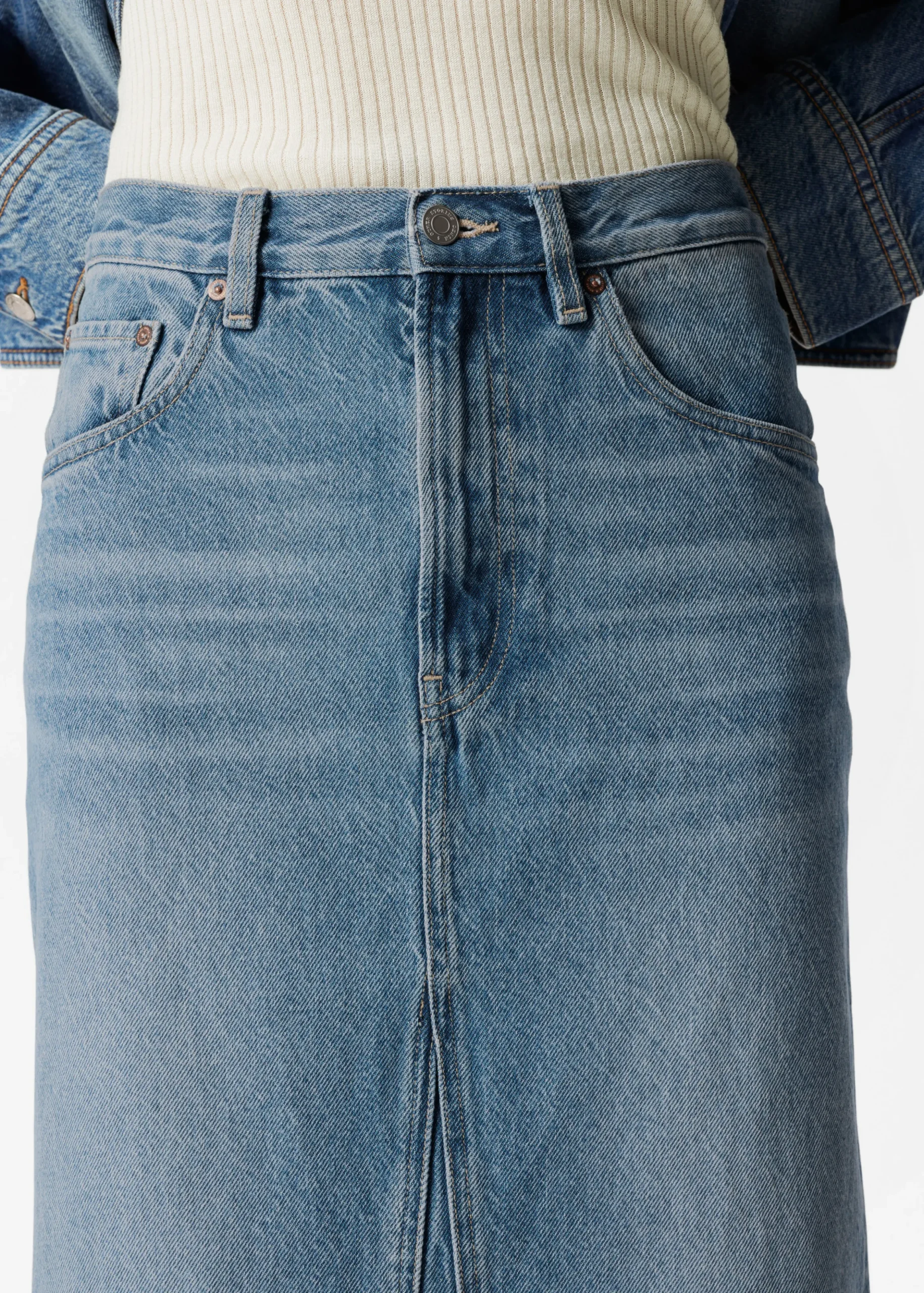 Jeansrock in Midilänge