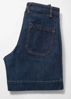 Jeansshorts mit hohem Bund