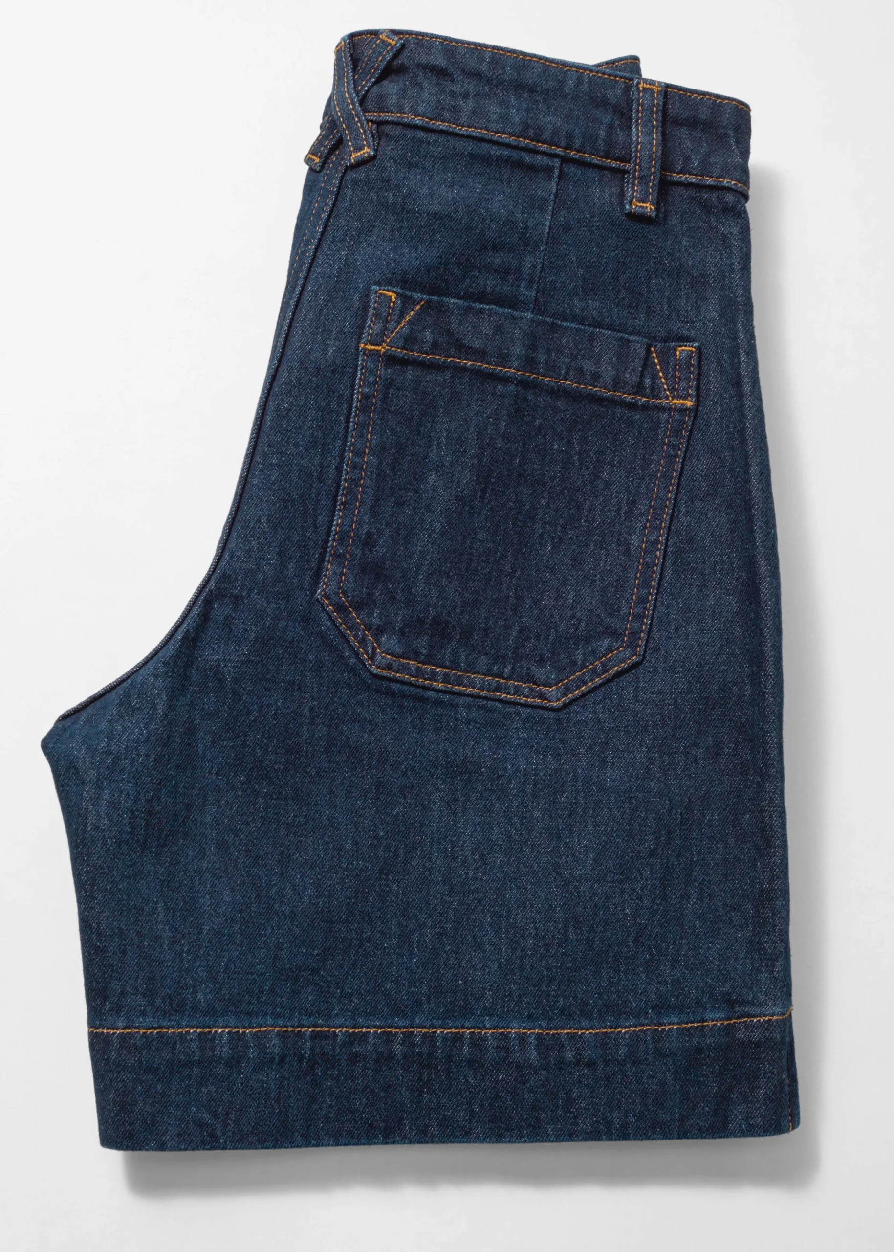 Jeansshorts mit hohem Bund