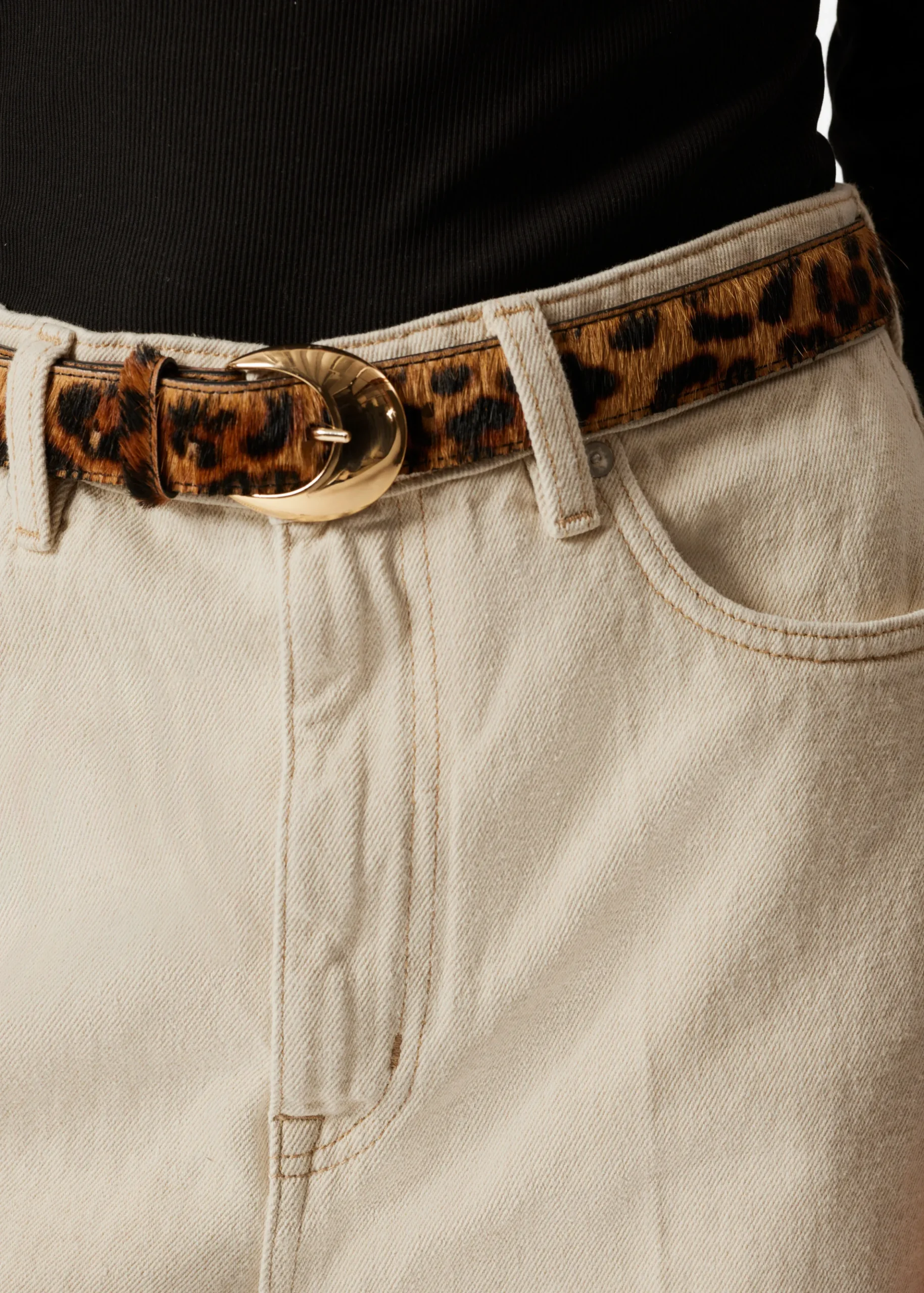 Jeansshorts mit weitem Bein