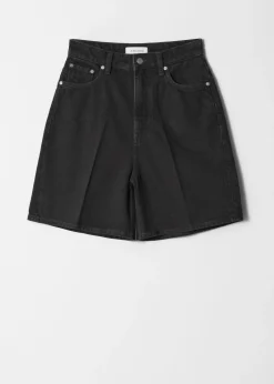 Jeansshorts mit weitem Bein