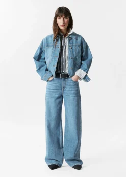 Kastenförmige Jeansjacke