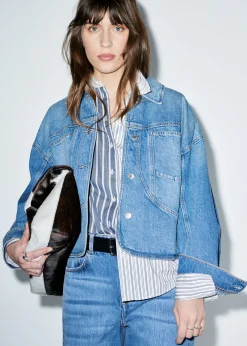 Kastenförmige Jeansjacke