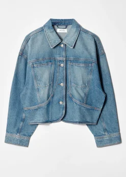 Kastenförmige Jeansjacke