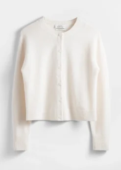 Kastenförmige Strickjacke aus Merinowolle
