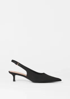 Klassische Satin-Pumps