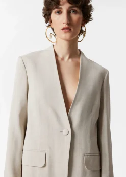 Kragenloser Blazer