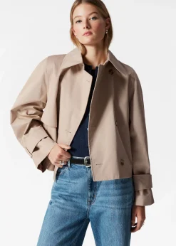 Kurze Trenchcoat-Jacke