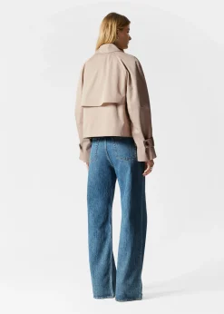 Kurze Trenchcoat-Jacke