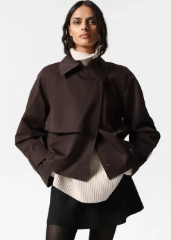 Kurze Trenchcoat-Jacke