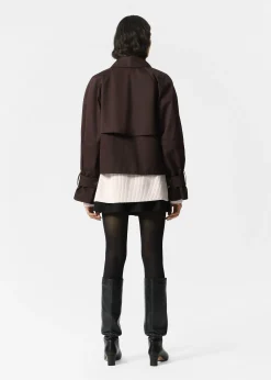Kurze Trenchcoat-Jacke