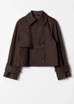 Kurze Trenchcoat-Jacke