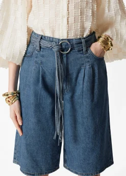 Lange Jeansshorts