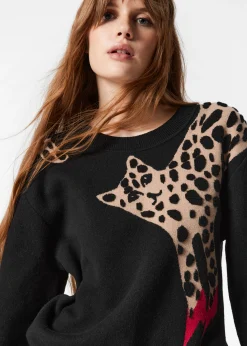 Langärmliger Strickpullover